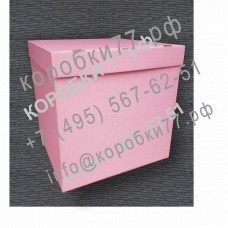 Розовая коробка со съемной крышкой 700х700х700 от 1 штуки